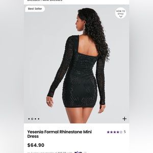 Yesenia Formal Rhinestone Mini Dress